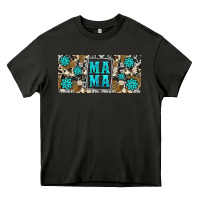 Asphalt western cowhide mama 16oz libbey glass Heavy Core Tee - HRA Design Shop