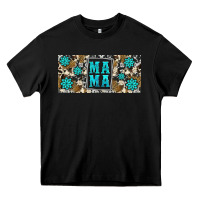 Black western cowhide mama 16oz libbey glass Heavy Core Tee - HRA Design Shop
