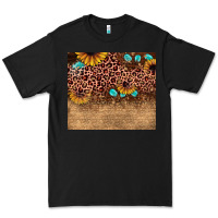 Black leopard glitter sunflower gemstone Premium Tee - JahusDesignShop