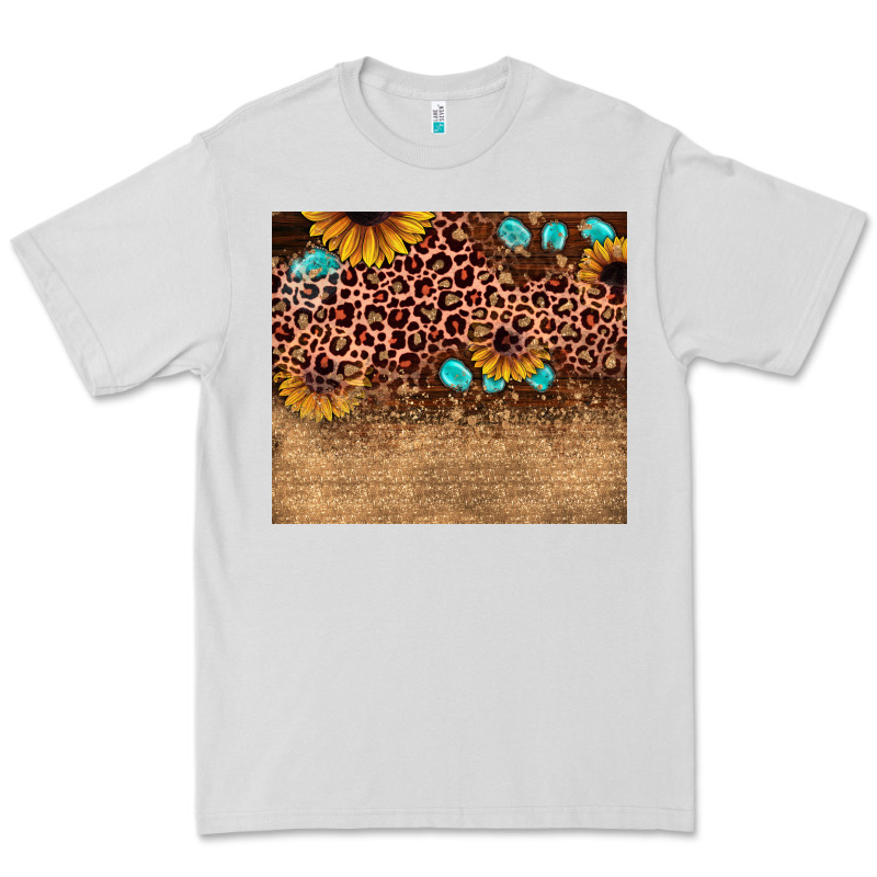 Leopard Glitter Sunflower Gemstone Premium Tee by JahusDesignShop | Teevron