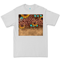 Dove Grey leopard glitter sunflower gemstone Premium Tee - JahusDesignShop