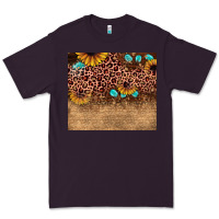 Plum leopard glitter sunflower gemstone Premium Tee - JahusDesignShop