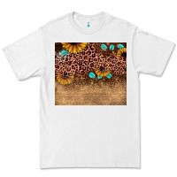 White leopard glitter sunflower gemstone Premium Tee - JahusDesignShop