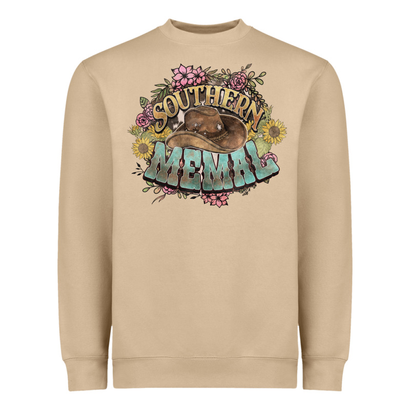 Southern Memal Western Flowers Heavyweight Sweatshirt by NancyCooperArtShop | Teevron