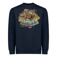Navy southern memal western flowers Heavyweight Sweatshirt - NancyCooperArtShop