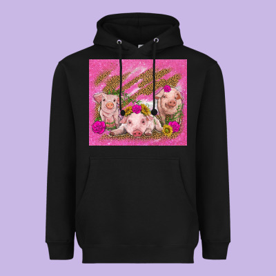 Pigs Heavyweight Hoodie Designed By Tumblerdesignbyshophia