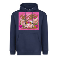 Navy pigs Heavyweight Hoodie - TumblerDesignByShophia