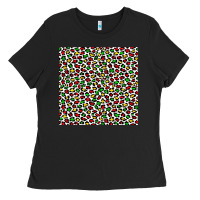 Black christmas leopard Ladies Tee - FaDigitalArtStudio