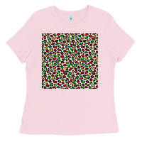 Bubblegum Pink christmas leopard Ladies Tee - FaDigitalArtStudio