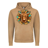Vintage Camel highland cow turquoise sunflower Vintage Hoodie - Jasminsmagicworld