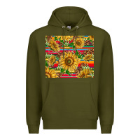 Army Green mexican sunflowers Premium Hoodie - TumblerDesignByShophia