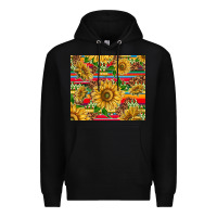 Black mexican sunflowers Premium Hoodie - TumblerDesignByShophia
