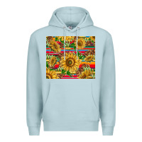 Blue Mist mexican sunflowers Premium Hoodie - TumblerDesignByShophia