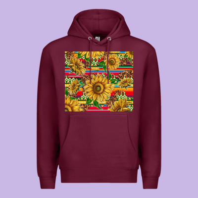 Mexican Sunflowers Premium Hoodie Designed By Tumblerdesignbyshophia