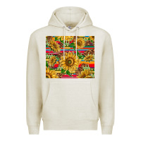 Oatmeal Heather mexican sunflowers Premium Hoodie - TumblerDesignByShophia