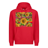 Red mexican sunflowers Premium Hoodie - TumblerDesignByShophia
