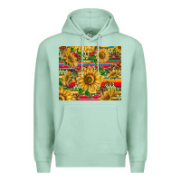 Seafoam mexican sunflowers Premium Hoodie - TumblerDesignByShophia