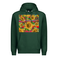 Sports Green mexican sunflowers Premium Hoodie - TumblerDesignByShophia