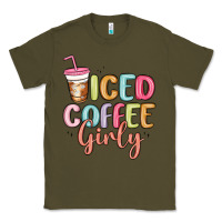 Army Green iced coffee girly Classic Tee - MaliasSmallBusiness