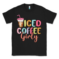Black iced coffee girly Classic Tee - MaliasSmallBusiness