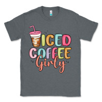 Charcoal Heather iced coffee girly Classic Tee - MaliasSmallBusiness
