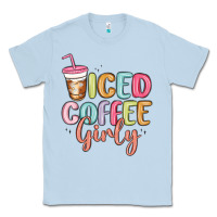 Dusty Blue iced coffee girly Classic Tee - MaliasSmallBusiness