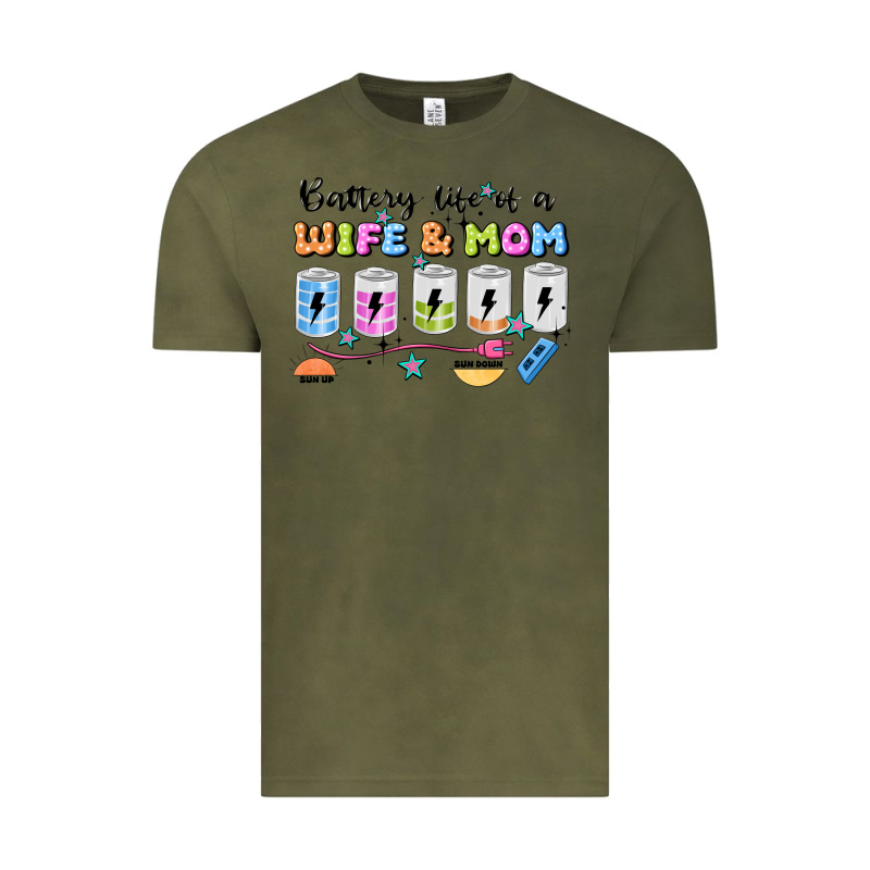 Battery Life Of A Wife & Mom Vintage Tee by JahusDesignShop | Teevron
