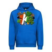 Cobalt Irish flag shamrock St. Patricks Day Urban Hoodie - FaDigitalArtStudio