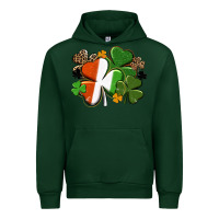 Forest Green Irish flag shamrock St. Patricks Day Urban Hoodie - FaDigitalArtStudio