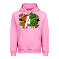 Fuchsia Pink Irish flag shamrock St. Patricks Day Urban Hoodie - FaDigitalArtStudio