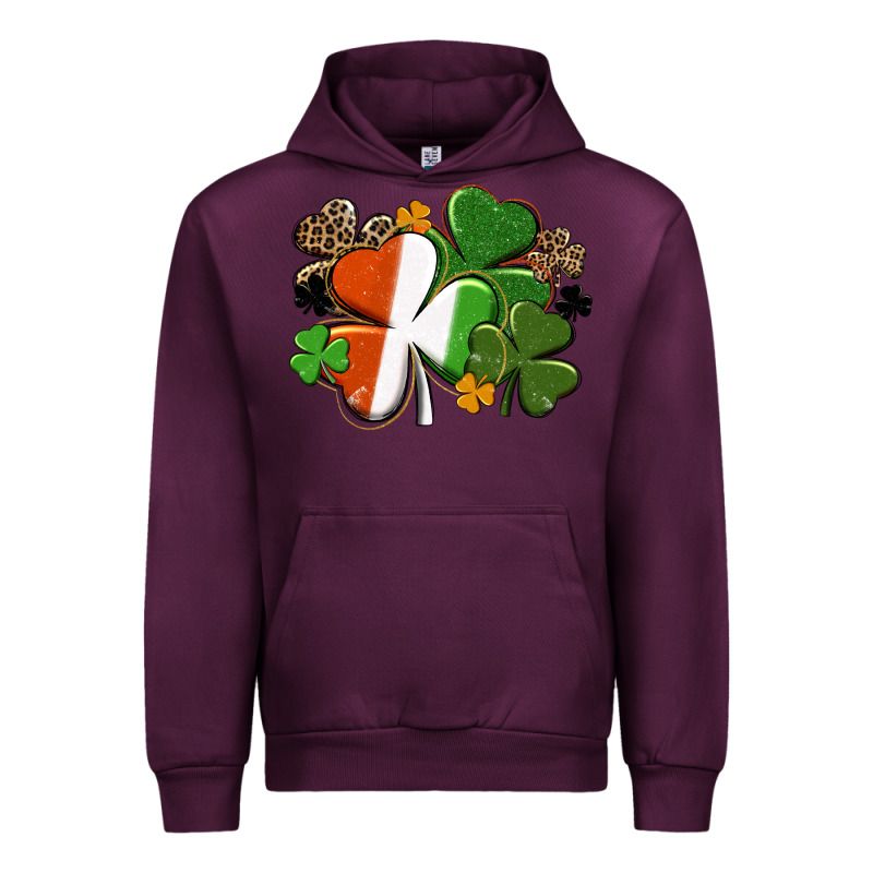 Irish Flag Shamrock St. Patricks Day Urban Hoodie by FaDigitalArtStudio | Teevron