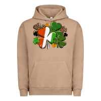 Pigment Burro Irish flag shamrock St. Patricks Day Urban Hoodie - FaDigitalArtStudio
