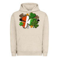 Pigment French Oak Irish flag shamrock St. Patricks Day Urban Hoodie - FaDigitalArtStudio
