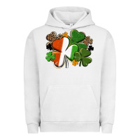 Pigment Lunar Rock Irish flag shamrock St. Patricks Day Urban Hoodie - FaDigitalArtStudio