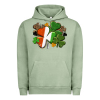 Pigment Oil Green Irish flag shamrock St. Patricks Day Urban Hoodie - FaDigitalArtStudio