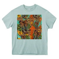 Arona western boots and sunflowers seamless pattern Heavy Core Tee - HRA Design Shop