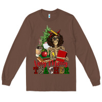 Chestnut very merry teacher skeleton Long Sleeve Tee - NancyCooperArtShop