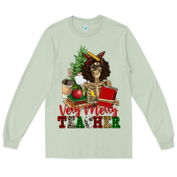 Matcha very merry teacher skeleton Long Sleeve Tee - NancyCooperArtShop