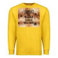 Lemon warning i'm an asshole with rusty background Premium Sweatshirt - TumblerDesignByShophia
