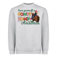 Heather Grey have yourself a rowdy howdy christmas Heavyweight Sweatshirt - MaliasSmallBusiness