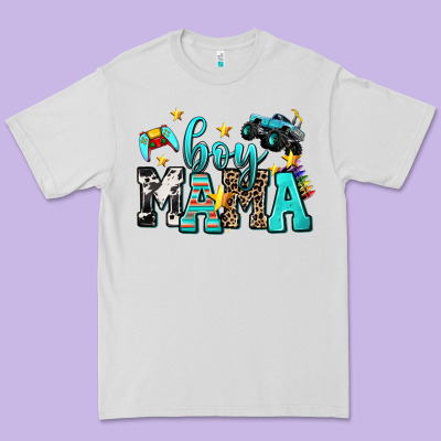 Boy Mama Premium Tee Designed By Adodesignshop