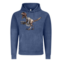 Vintage Denim Deinonychus Vintage Hoodie - LillyAllenDesigns