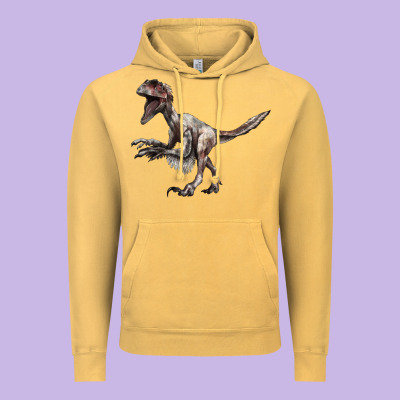 Deinonychus Vintage Hoodie Designed By Lillyallendesigns