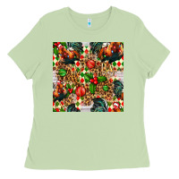 Matcha christmas leopard chicken Ladies Tee - FaDigitalArtStudio