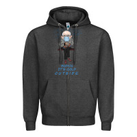 Charcoal Heather Bernie it's Cold Outside Zipper Hoodie - Bettercallsaul