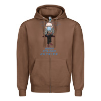 Chestnut Bernie it's Cold Outside Zipper Hoodie - Bettercallsaul
