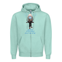Seafoam Bernie it's Cold Outside Zipper Hoodie - Bettercallsaul