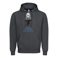 Smoke Bernie it's Cold Outside Zipper Hoodie - Bettercallsaul
