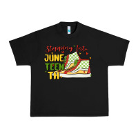 Black stepping into juneteenth Urban Heavy Tee - MaliasSmallBusiness