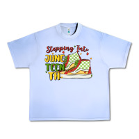 Grape Ice stepping into juneteenth Urban Heavy Tee - MaliasSmallBusiness